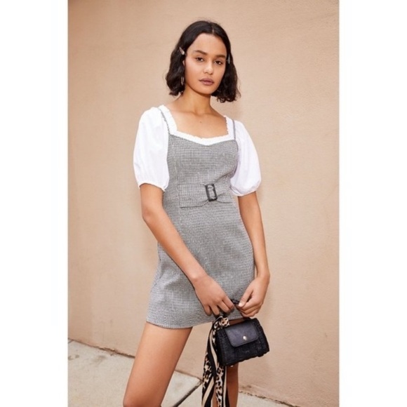 Free People Dresses & Skirts - NEW free people my girl houndstooth mini dress size 4